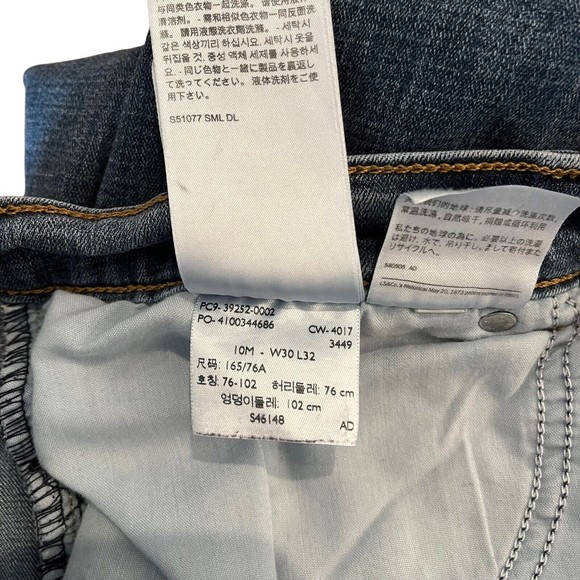 Levi's Classic Boot Blue Mid Rise Denim Jeans Stretch Size 10 - Picture 5 of 6